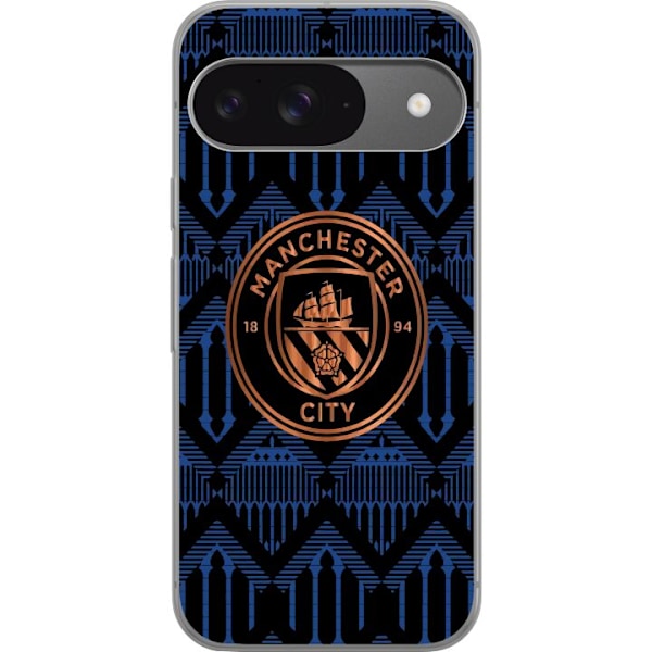 Google Pixel 9 Läpinäkyvä kuori Manchester City