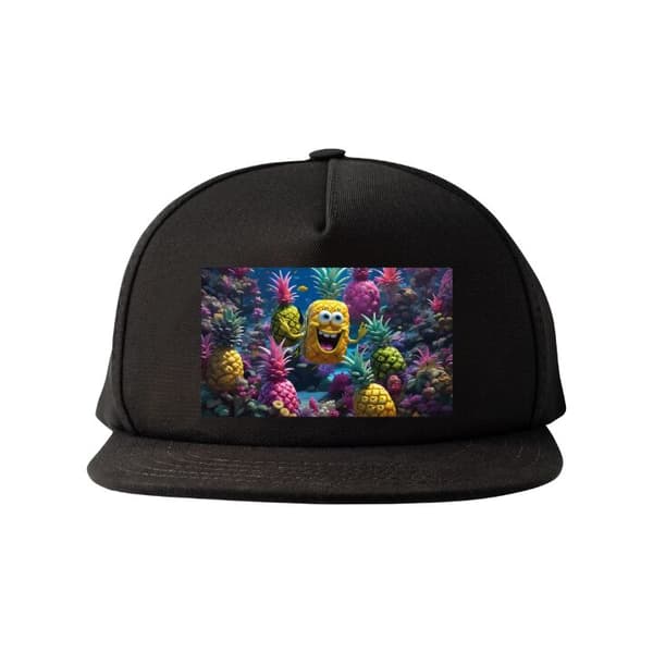 Snapback-lippalakki musta one size