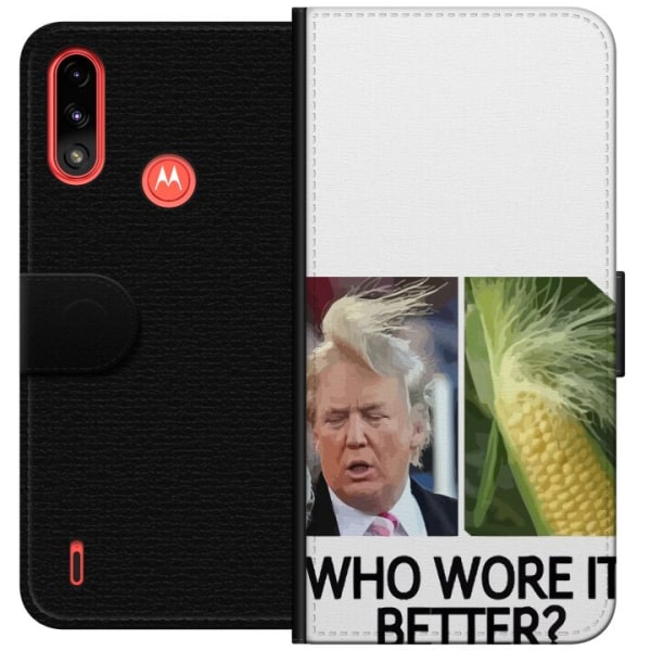 Motorola Moto E7 Power Plånboksfodral Trump