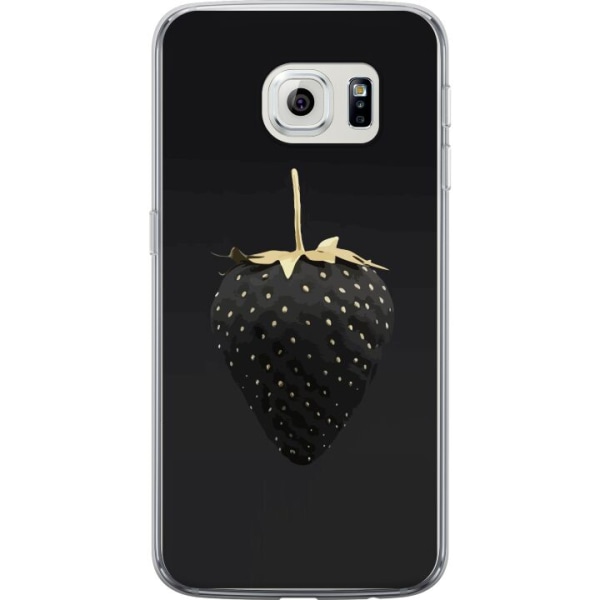 Samsung Galaxy S6 edge Gennemsigtig cover Luksus Jordbær
