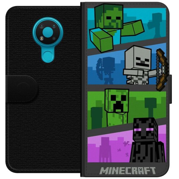 Nokia 3.4 Lommeboketui Minecraft