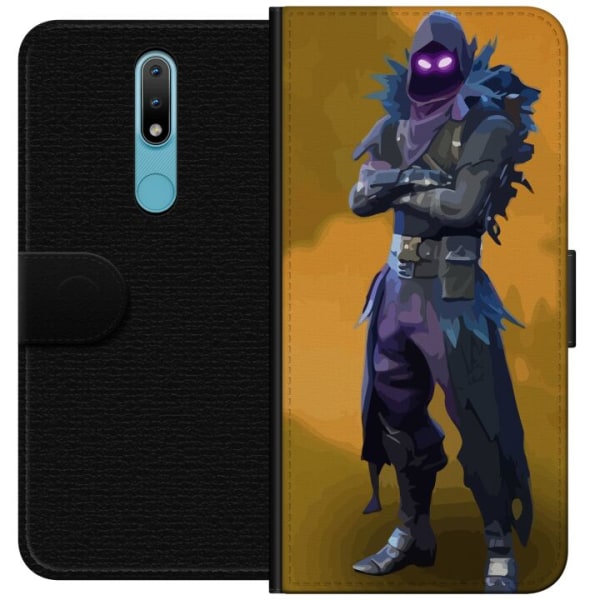 Nokia 2.4 Plånboksfodral Fortnite - Raven