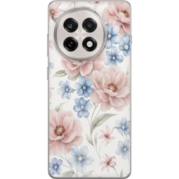 Kompatibelt Mobildeksel til OnePlus 13R Romantiske blomster
