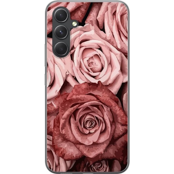 Samsung Galaxy S24+ Läpinäkyvä kuori Ruusut