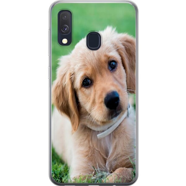 Samsung Galaxy A40 Genomskinligt Skal Hund