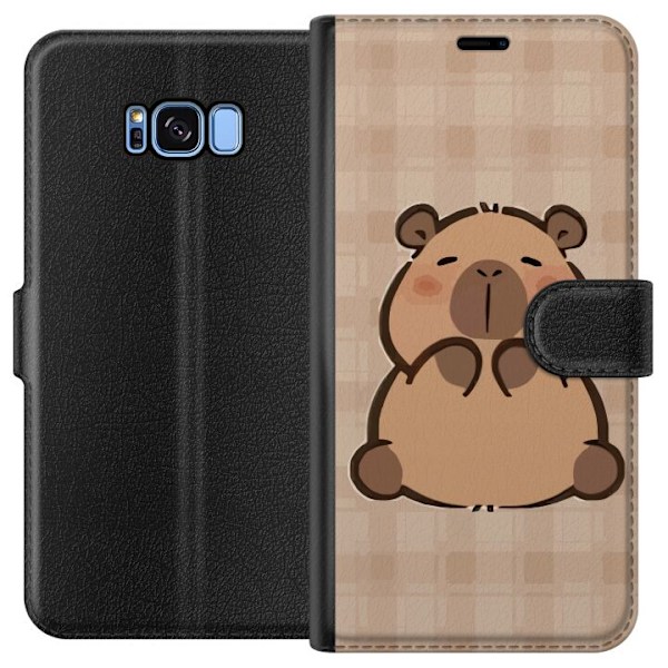 Samsung Galaxy S8 Tegnebogsetui Mobilskal kawaii capybara flera figurer japansk stil