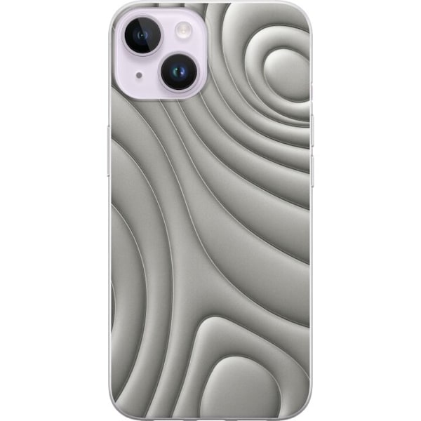Apple iPhone 15 Plus Läpinäkyvä kuori Hopea-aallot