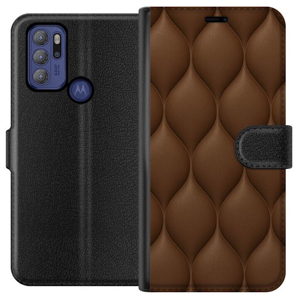 Motorola Moto G60S Plånboksfodral Cocoa Scales