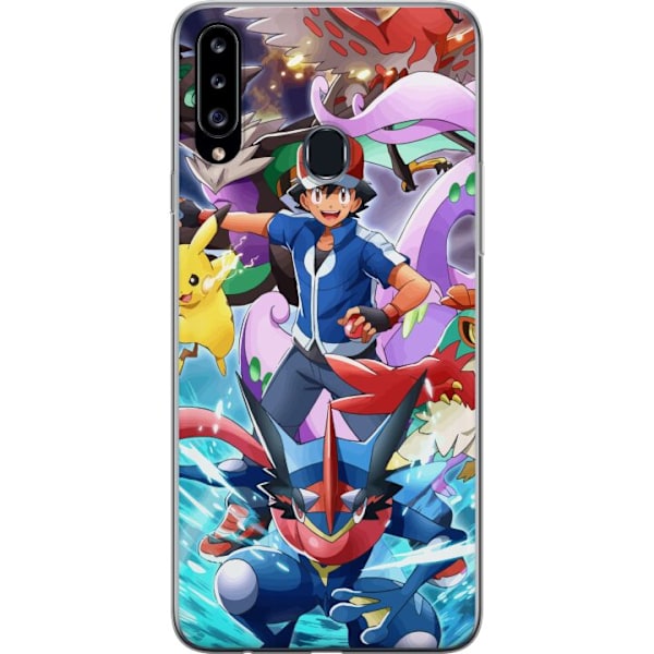 Samsung Galaxy A20s Läpinäkyvä kuori Pokemon