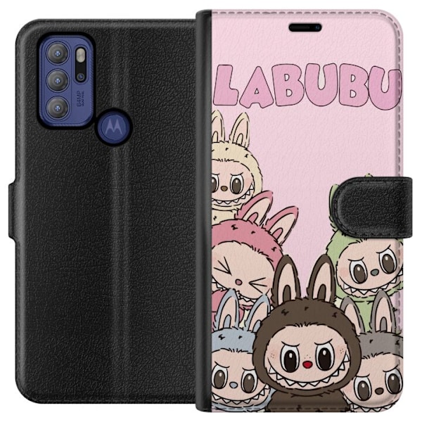 Motorola Moto G60S Lompakkokotelo Labubu Classics