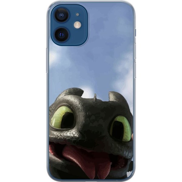 Apple iPhone 12 mini Genomskinligt Skal How to Train Your Drag