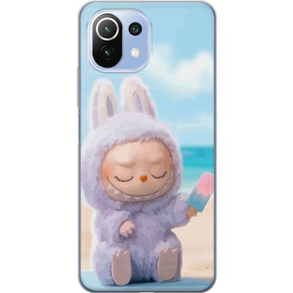 Xiaomi 11 Lite 5G NE Läpinäkyvä kuori Labubu Vaaleanpunainen Tunnelma