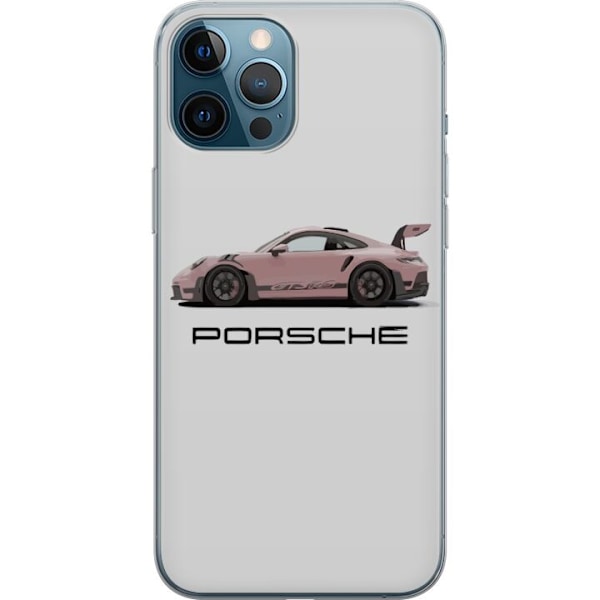 Apple iPhone 12 Pro Max Gjennomsiktig deksel Porsche 911 Pink