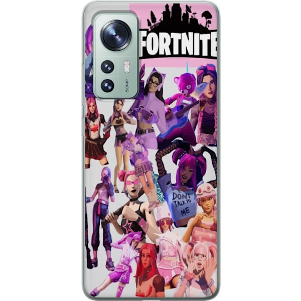 Xiaomi 12 Läpinäkyvä kuori Fortnite