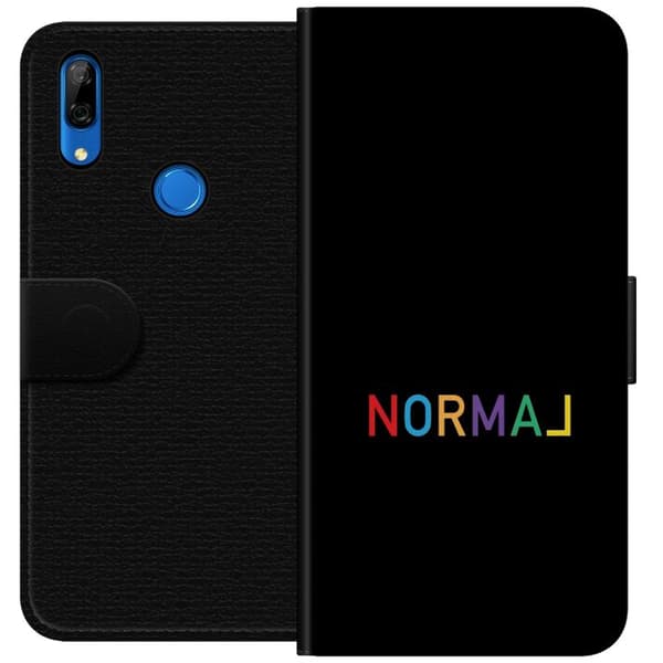Kompatibelt Plånboksfodral till Huawei P Smart Z Färgglad Normal text svart