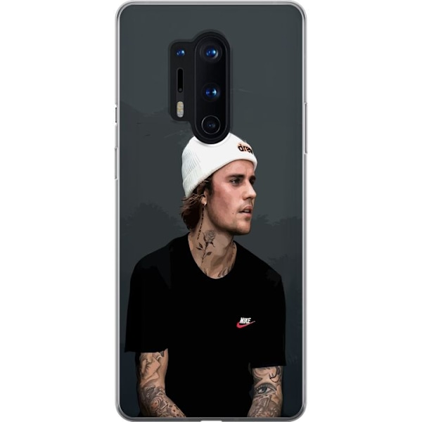 OnePlus 8 Pro Läpinäkyvä kuori Justin Bieber