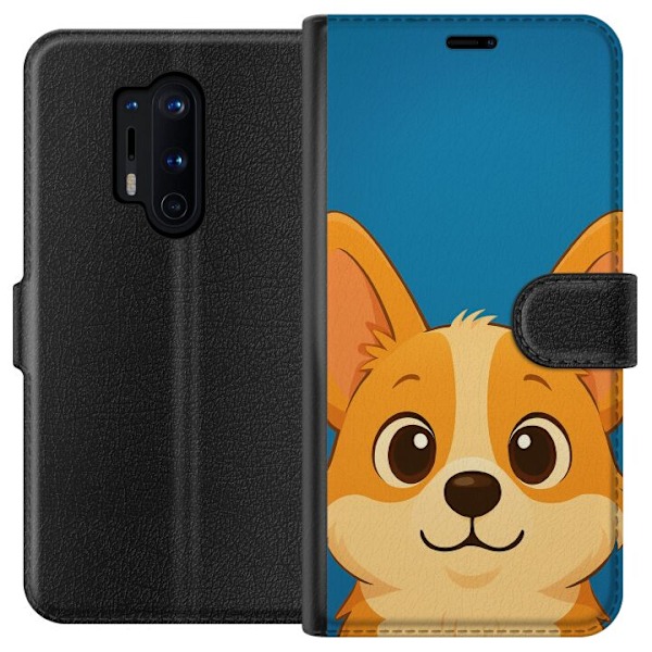 OnePlus 8 Pro Plånboksfodral Hello Corgi