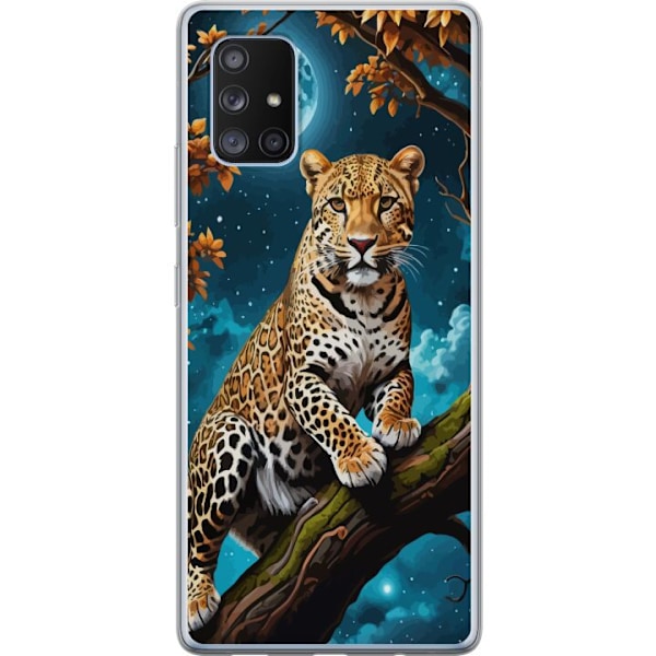 Samsung Galaxy A71 5G Genomskinligt Skal Leopard