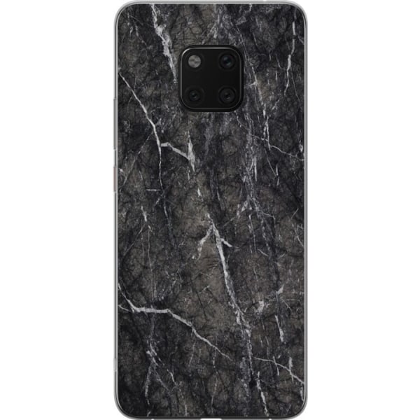 Huawei Mate 20 Pro Cover / Mobilcover - Sort Marmor