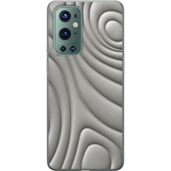 OnePlus 9 Pro Läpinäkyvä kuori Hopea-aallot