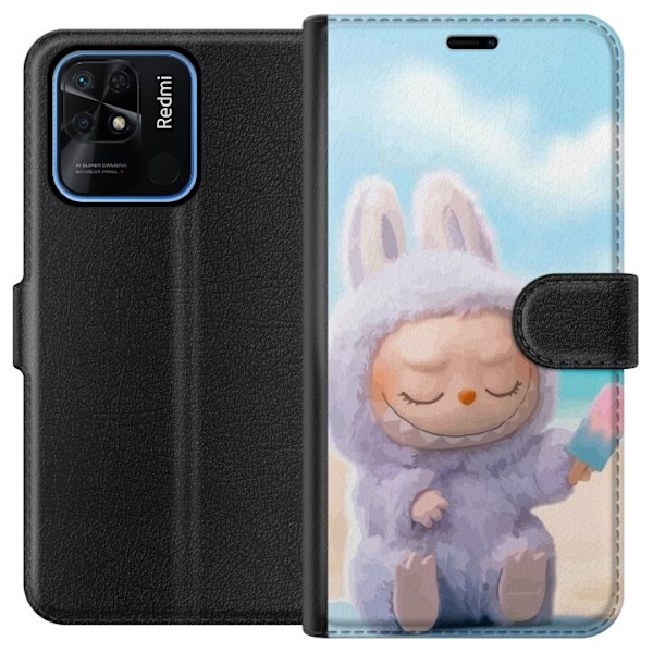 Xiaomi Redmi 10C Plånboksfodral Labubu Pink Mood – Rosa monsterdesign