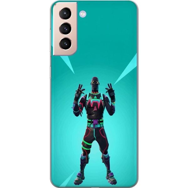 Samsung Galaxy S21 Läpinäkyvä kuori musta ritari fortnite