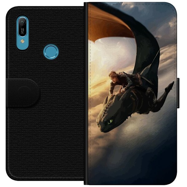 Huawei Y6 (2019) Tegnebogsetui Drage Træner