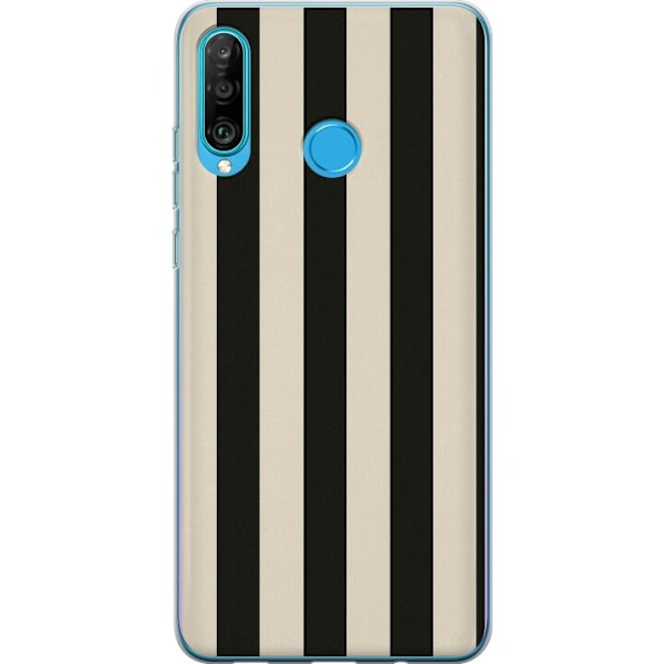 Huawei P30 lite Genomskinligt Skal Line Flow