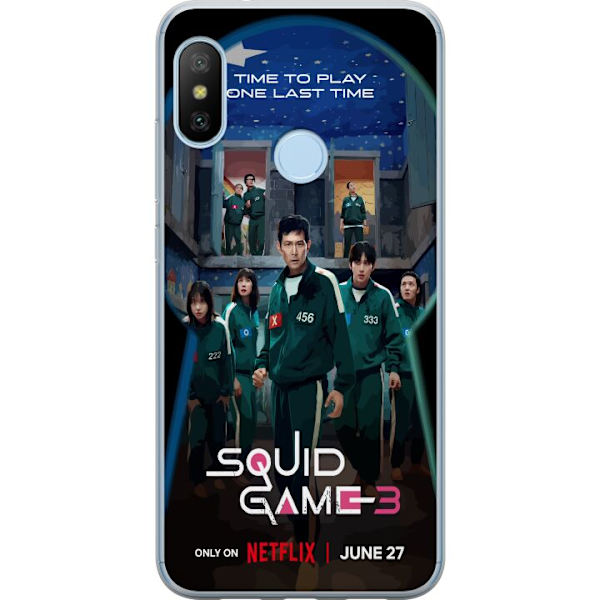 Xiaomi Mi A2 Lite Läpinäkyvä kuori Squid Game Kausi 3 TV-sarjan hahmot Suositut TV-sarja Motiivit Ikoni Jännitys Draama Aasialainen suunnittelu Tr