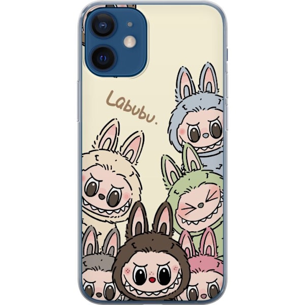 Apple iPhone 12  Läpinäkyvä kuori Labubu Pastel Collection