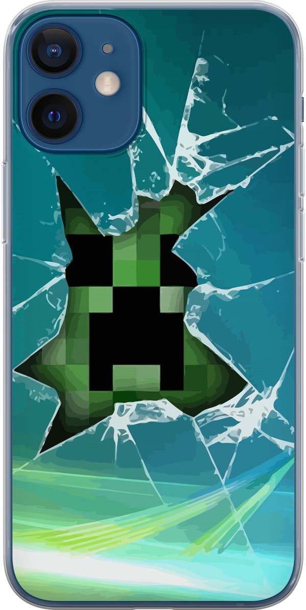 Yhteensopiva Puhelinkuori Apple iPhone 12 mini MineCraft