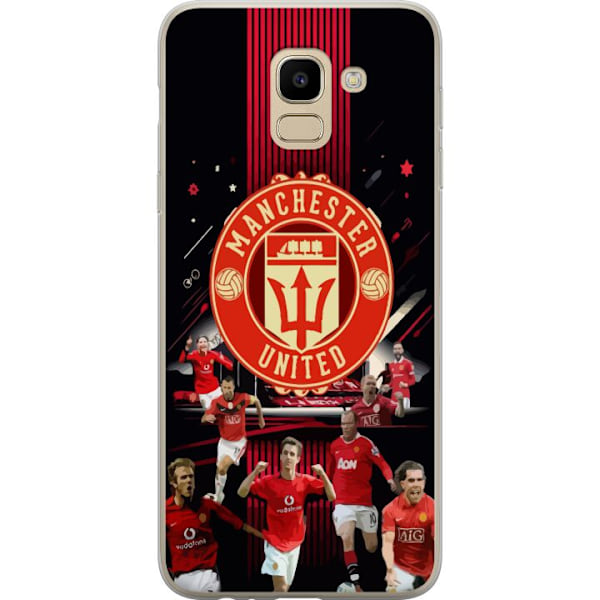 Samsung Galaxy J6 Genomskinligt Skal Manchester United F.C.