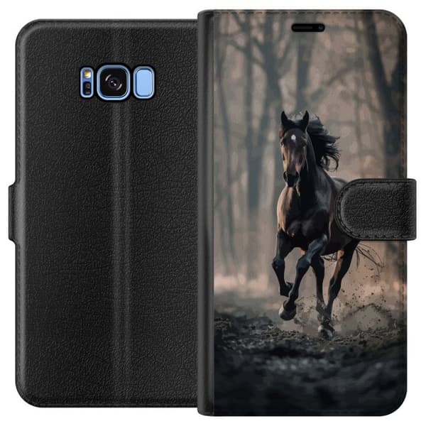 Kompatibelt Lommeboketui til Samsung Galaxy S8 Springende Hest