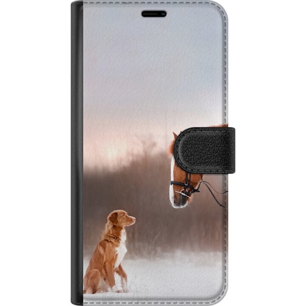 Apple iPhone 16 Tegnebogsetui Hest & Hund