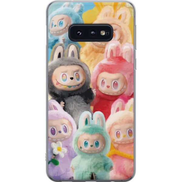 Samsung Galaxy S10e Genomskinligt Skal Labubu Sketch Style – Handritat monster i tusch