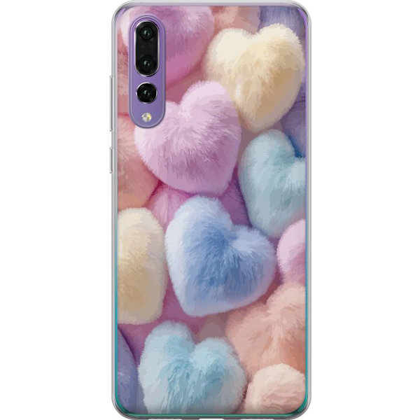 Huawei P20 Pro Genomskinligt Skal Hjärtan Kärlek Grafisk Design Romantiskt Motiv Populärt Symbol Grafiskt Mönster Dekoration