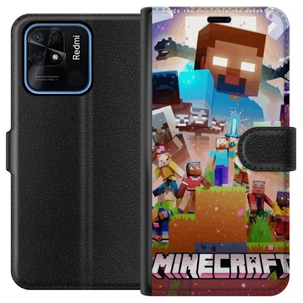 Xiaomi Redmi 10C Plånboksfodral Minecraft