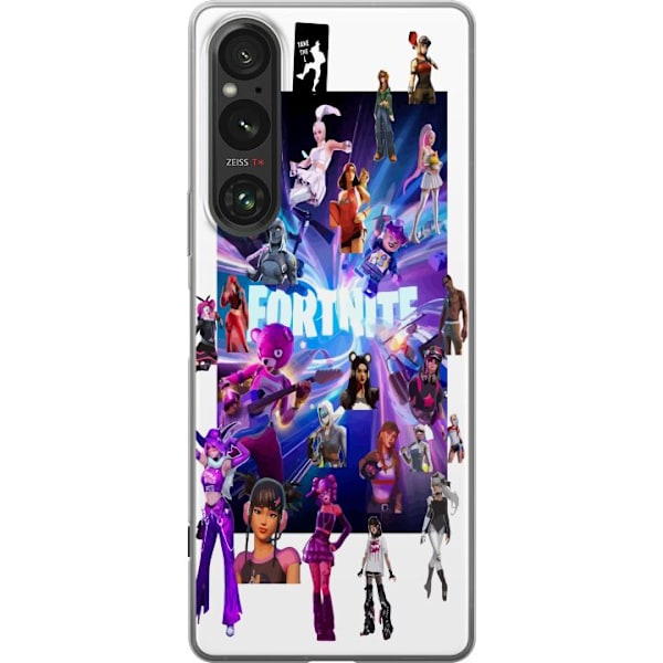 Sony Xperia 1 V Gjennomsiktig deksel Fortnite