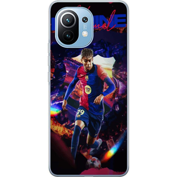 Xiaomi Mi 11 Läpinäkyvä kuori Yamal Rising Talent FC Barcelona Pelaaja Nuori Jalkapalloilija Suosittu Motiivi Urheilu Espanja Lahjakkuus