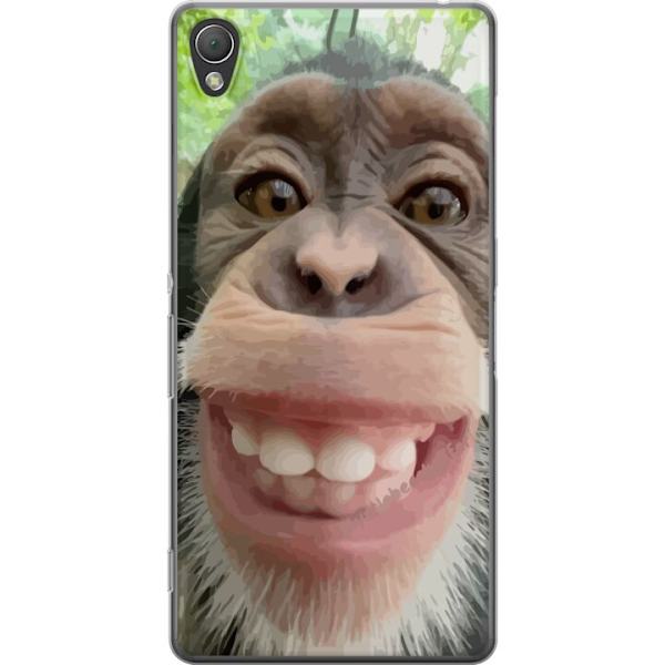 Sony Xperia Z3 Gennemsigtig cover Chimp Selfie Rolig Grafisk Design Abe Dyremotiv Trendy Sjovt Motiv Populært Urban Kunst Stil