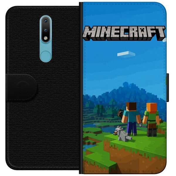 Nokia 2.4 Lompakkokotelo Minecraft Key Art