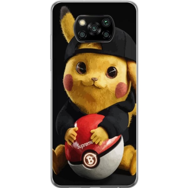 Xiaomi Poco X3 NFC Genomskinligt Skal Pikachu Supreme