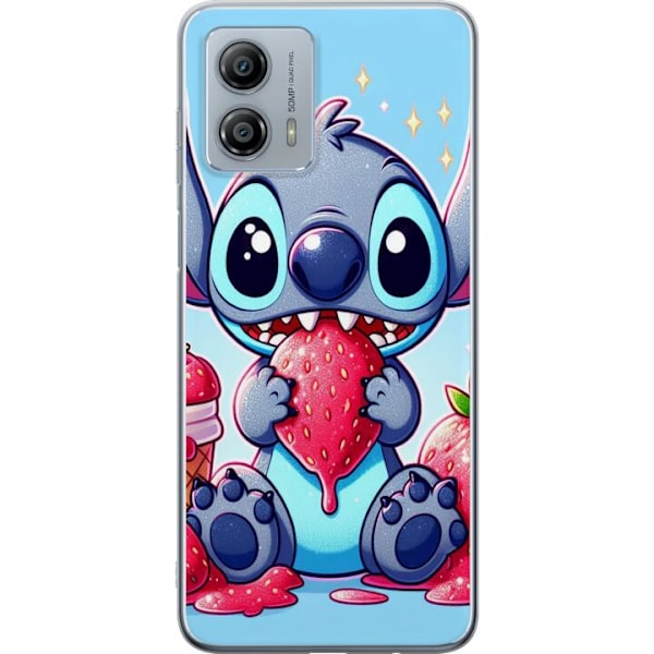Motorola Moto G53 Gennemsigtig cover Strawberry Stitch