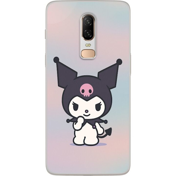 OnePlus 6 Läpinäkyvä kuori Kawaii Sanrio Kuromi