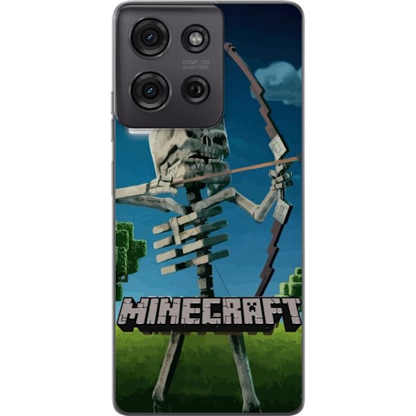 Motorola Moto G75 Gennemsigtig cover A Minecraft Movie