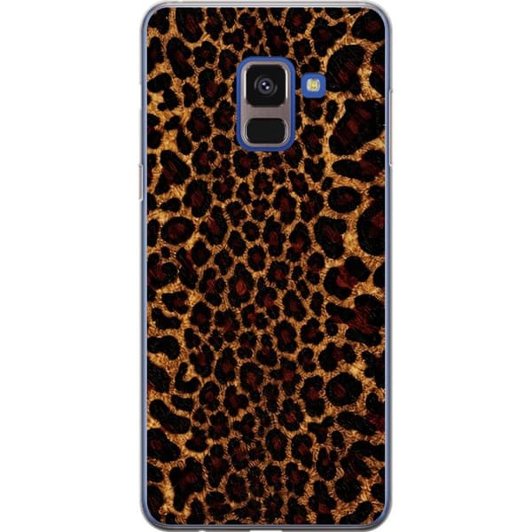 Kompatibelt Mobildeksel til Samsung Galaxy A8 (2018) Vill leopard brun