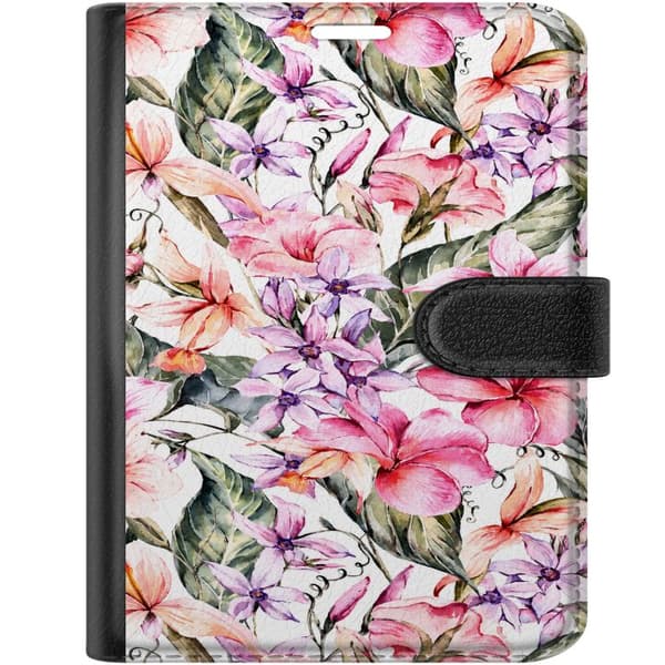 Kompatibelt Lommeboketui til Apple iPhone Duo Rosa pastellblomster rosa