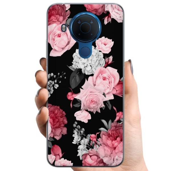 Nokia 5.4 TPU Mobilcover Floral Blomst