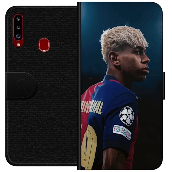 Samsung Galaxy A20s Lompakkokotelo Lamine Yamal - Barcelonan i