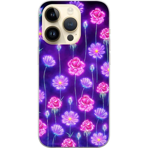 Kompatibel Mobilcover til Apple iPhone 14 Pro Blomstring Dagdrøm Elektriske kronblade